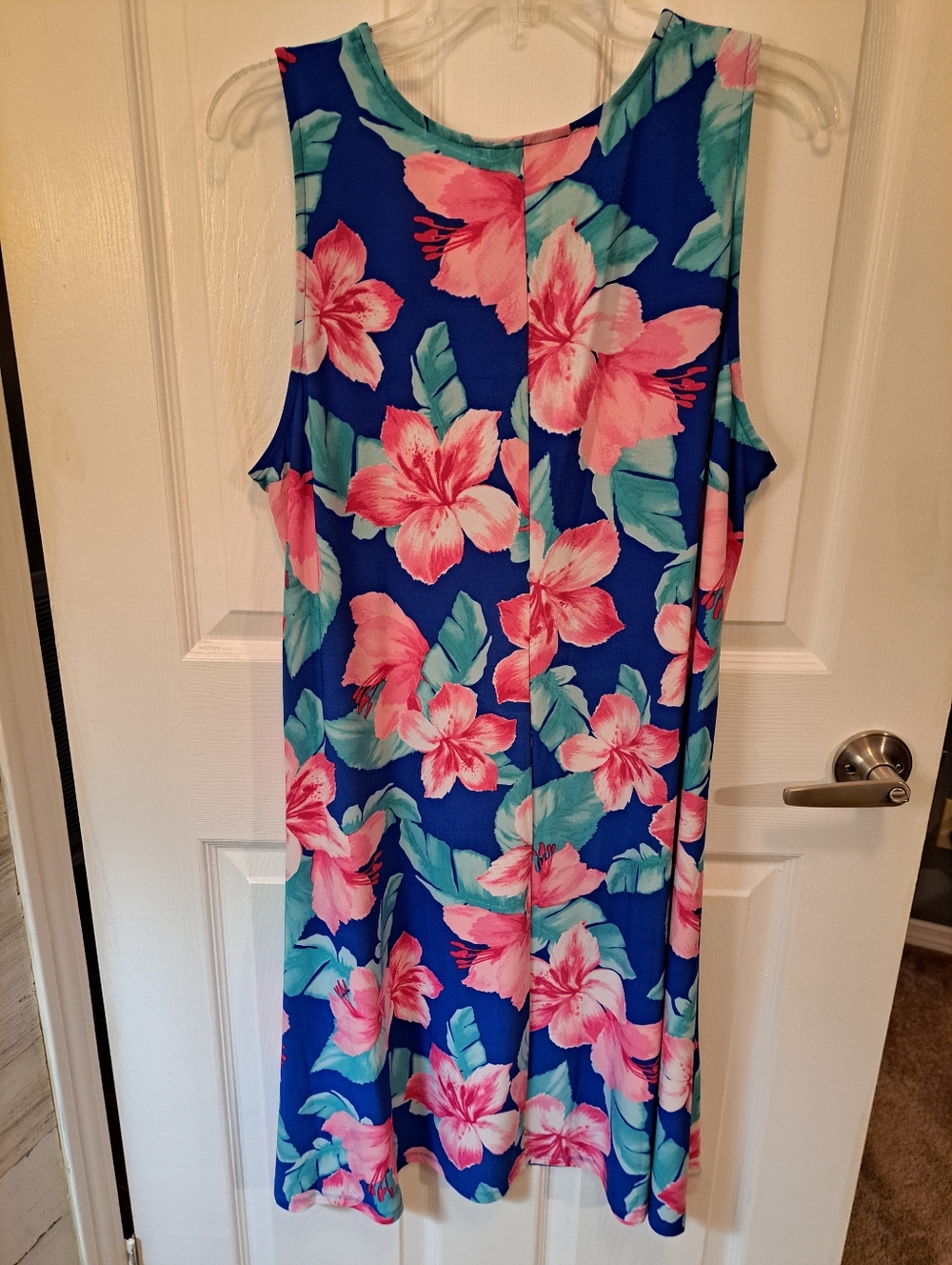 Pappagallo Slinky Hawaiian Floral Dress - Picture 2 of 9